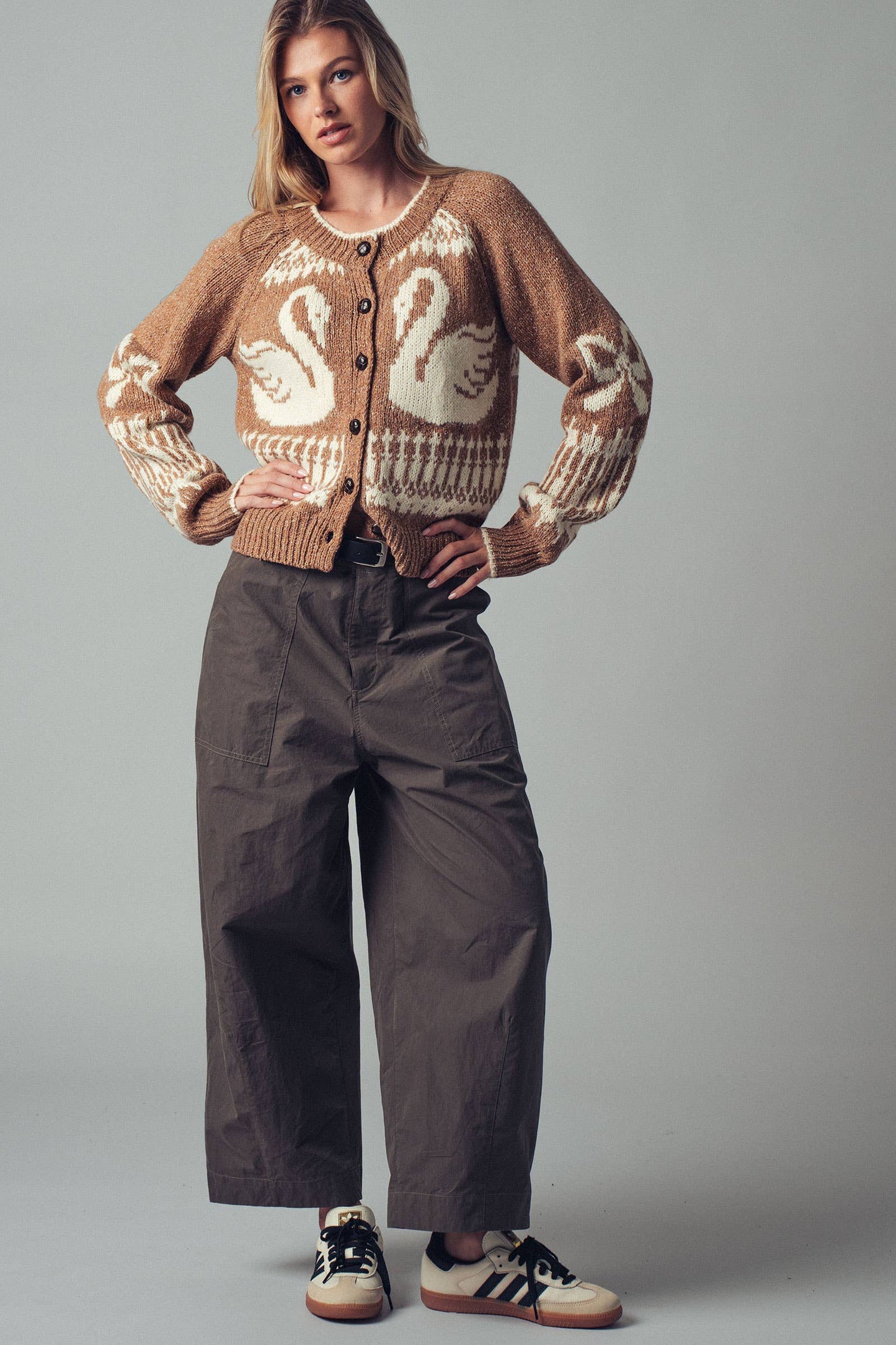 Urban Daizy - Boho Relaxed Wide-Leg Cargo Pants