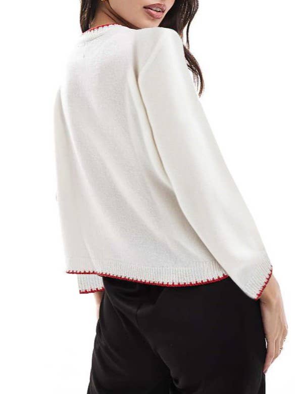 Rosa Clothing - Oceanic Lobster & Crab Jacquard knit sweater pullover