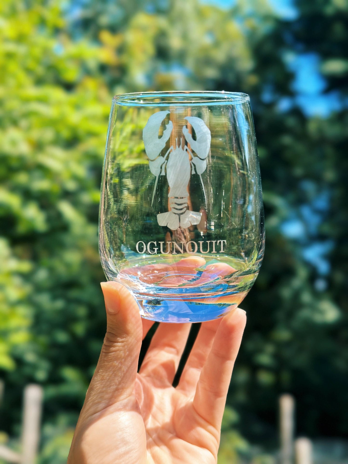 Reclaimed Maine Co. - Etched Glass Custom Writing - Add-On