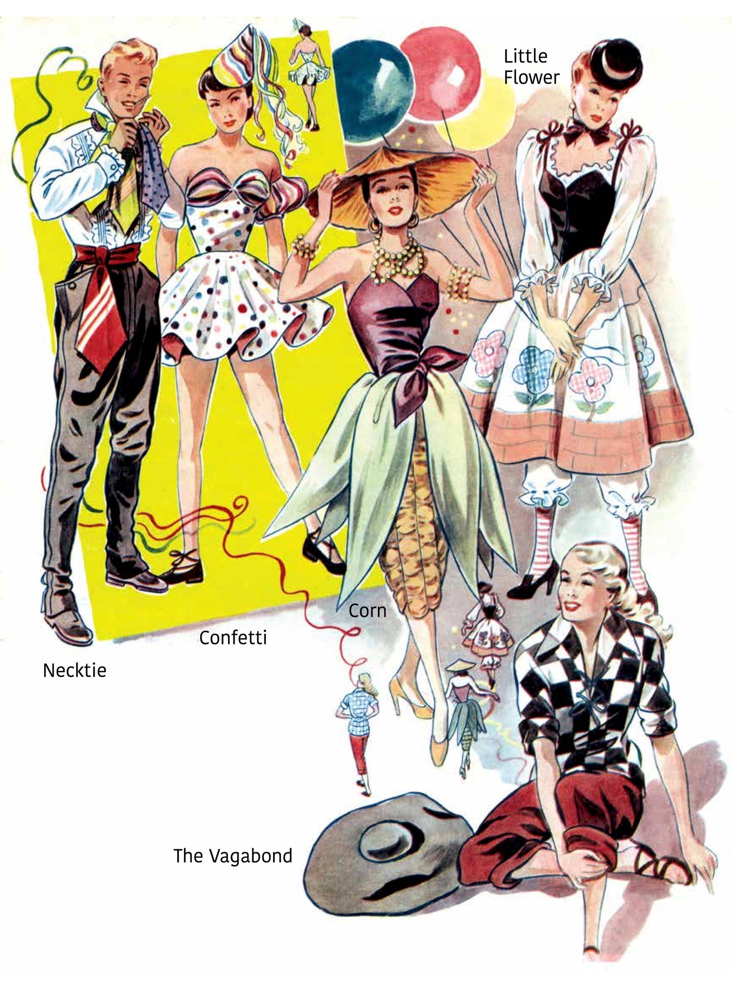 Laughing Elephant Books - Vintage Costume Inspirations: A Retro Look-book