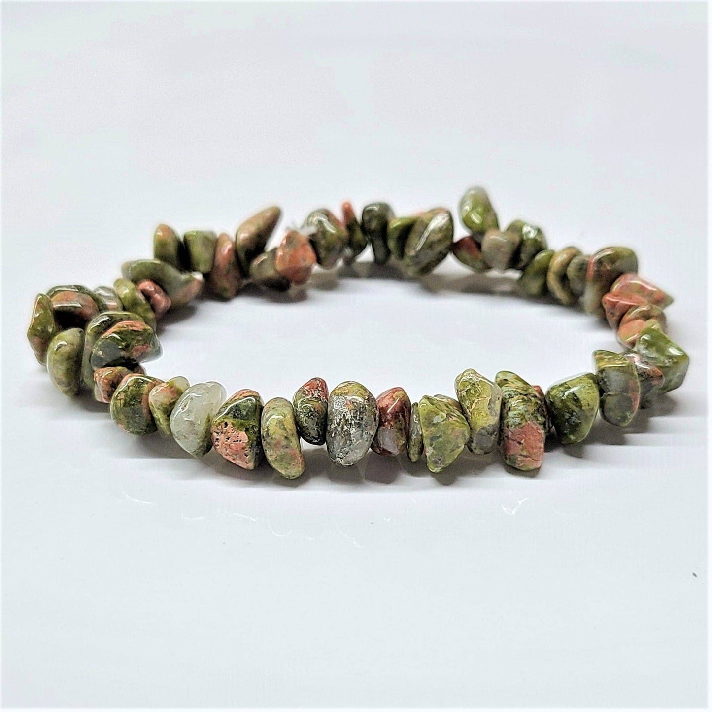 The Healing Sanctuary - Unakite Chip Bracelet
