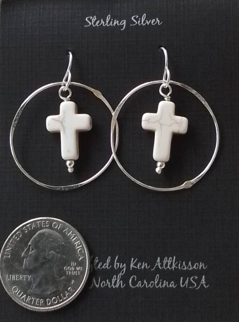 Ken’s handcrafted jewelry - Sterling Silver With Buffalo Turquoise Cross