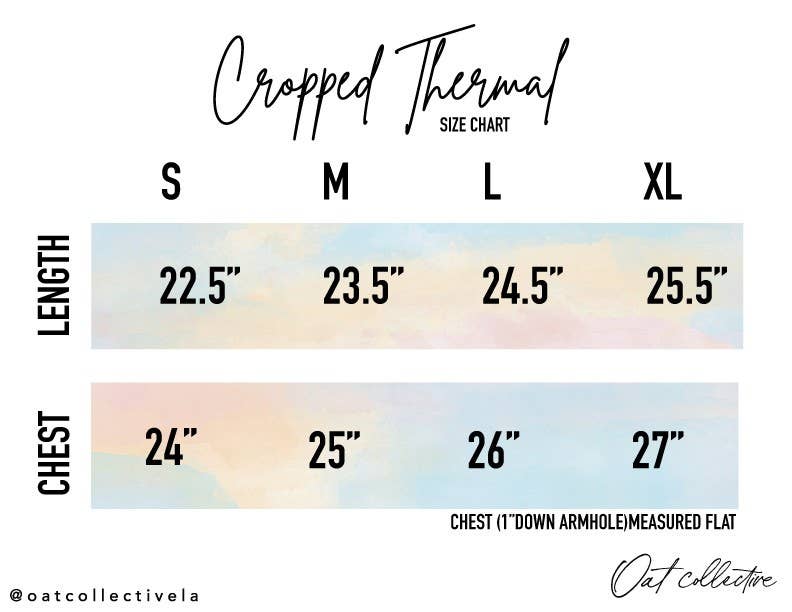 OAT COLLECTIVE - UNITED STATES OF AMERICA Cropped Thermal Vintage Pullover