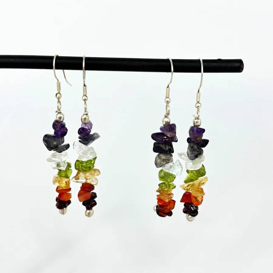 The Healing Sanctuary - Chakra Chip Earrings
