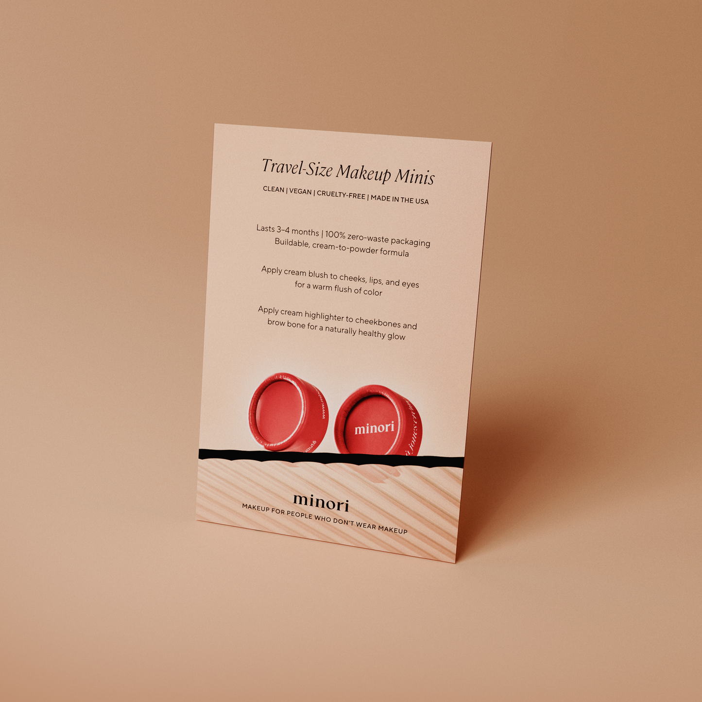 Minori - Display Sign โ Makeup Minis