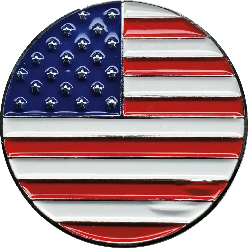 American Hat Makers - Sturdy Magnetic American Flag Pin - Style Flag