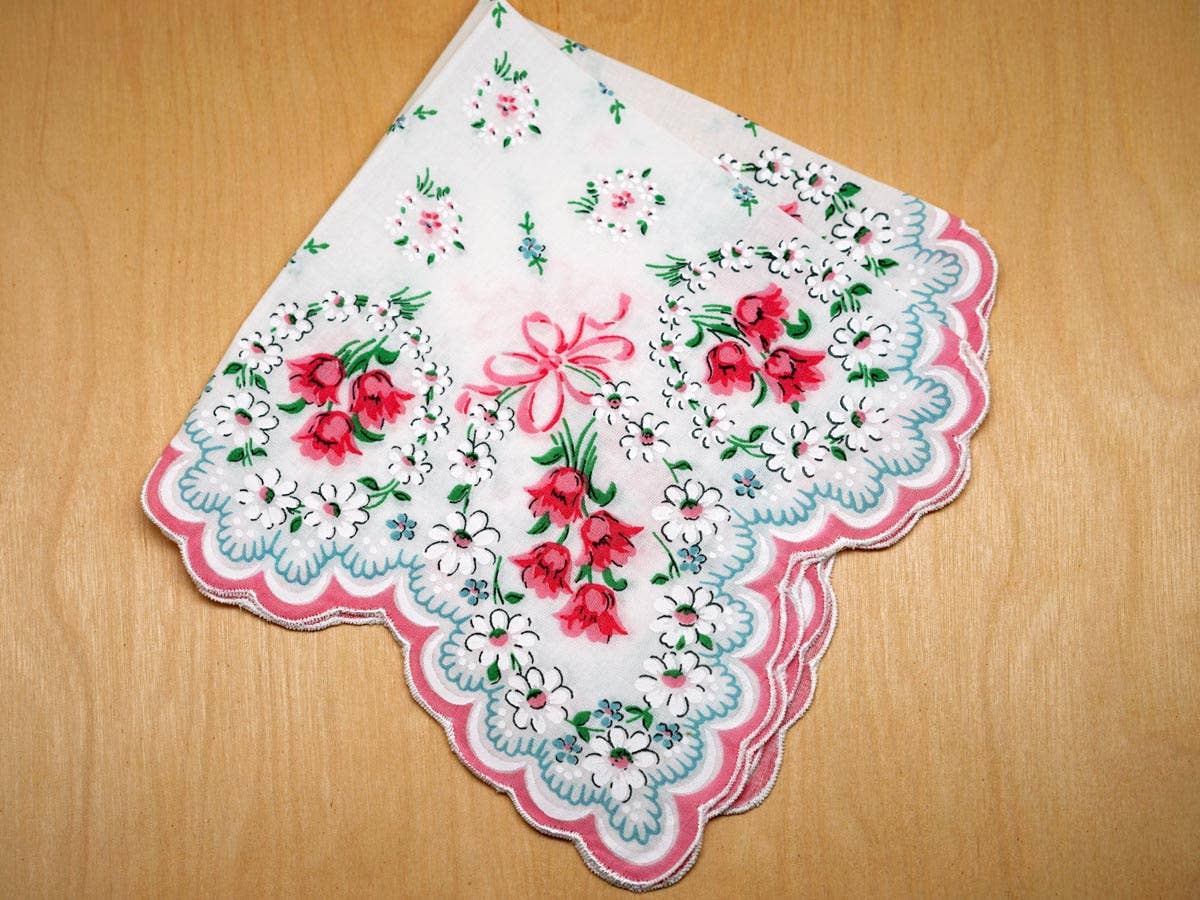 MOMENTS IN THYME - Art Deco Glamour Girl Dress Keepsake Hankie Card