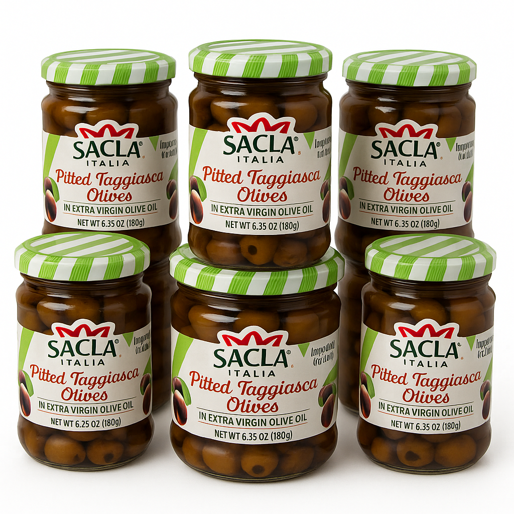 Sacla - Sacla Italy Pitted Taggiasca Olives in EVOO 6.35oz Imported