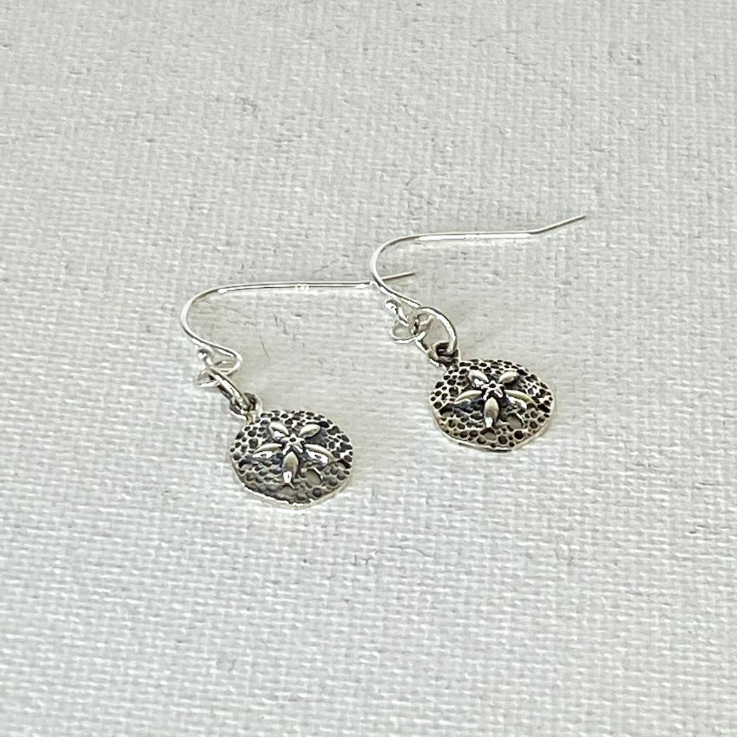 Jackie Gallagher Designs - Handmade Coastal Jewelry - Sand Dollar Earrings