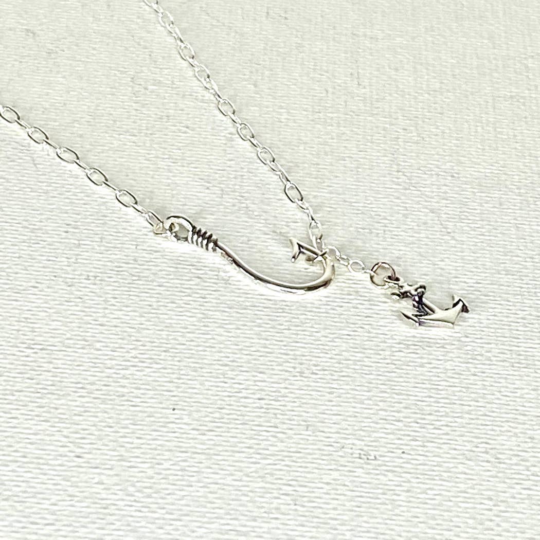 Jackie Gallagher Designs - Handmade Coastal Jewelry - Hook Line & Sinker Anklet