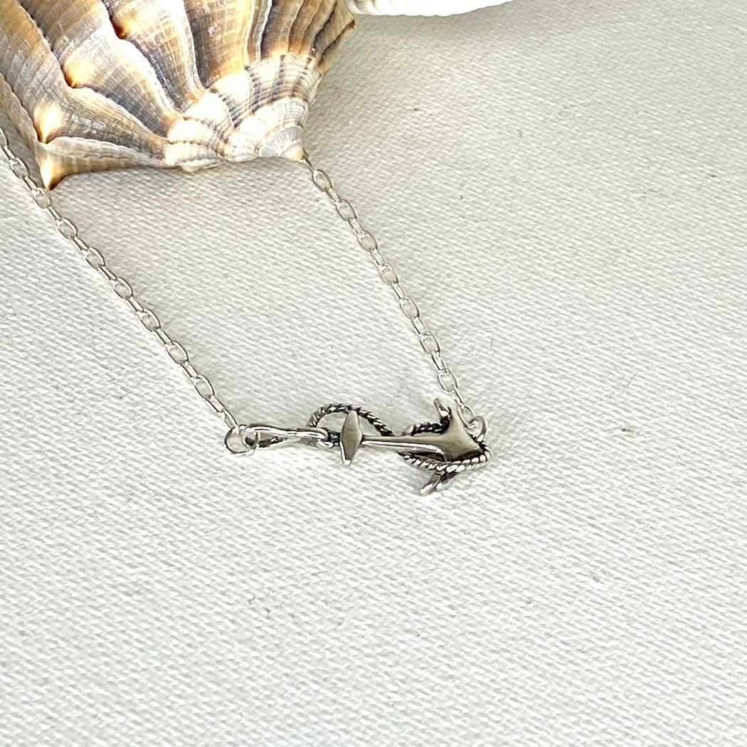Jackie Gallagher Designs - Handmade Coastal Jewelry - Anchor Anklet