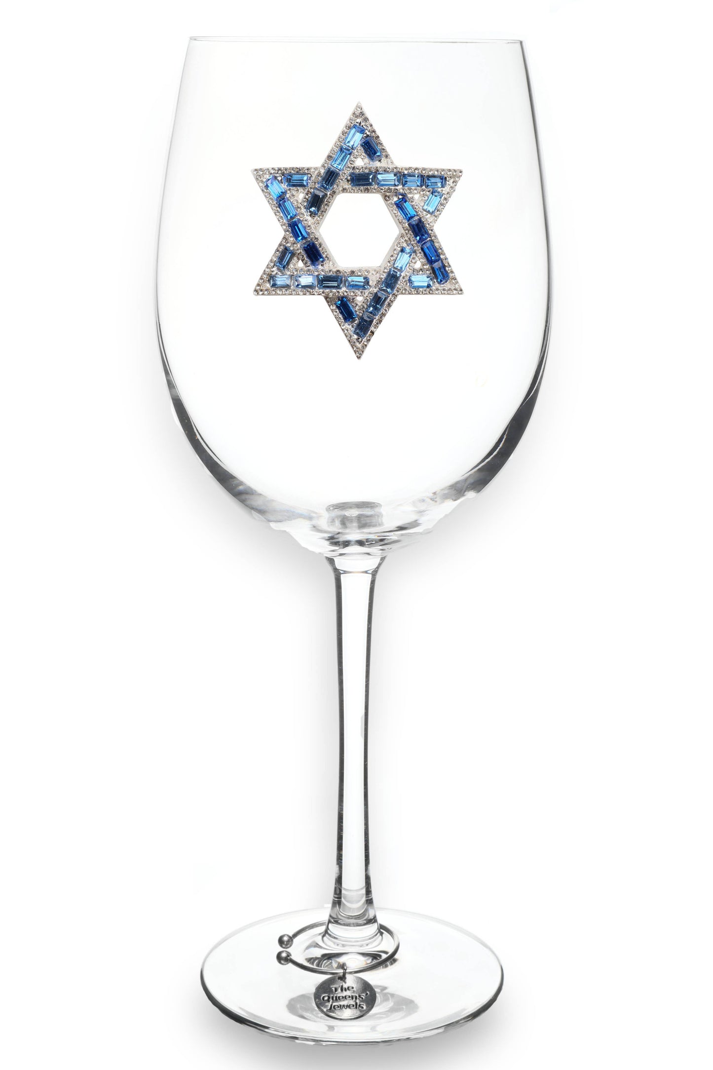 The Queens' Jewels® - Star of David Jeweled Stemmed Wine Glass
