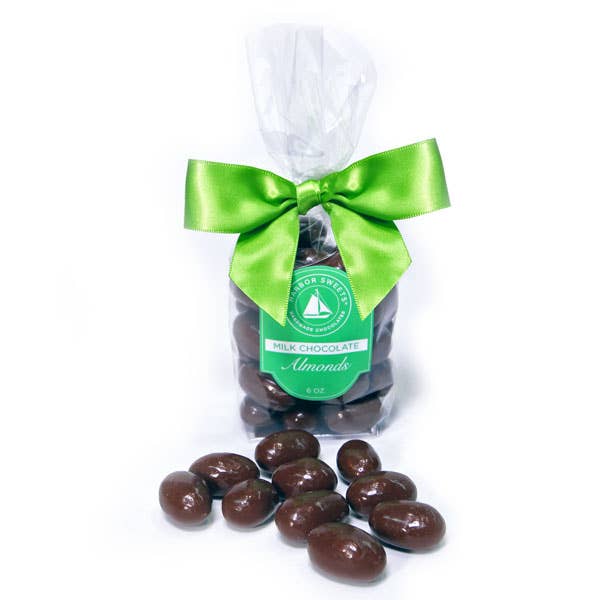 Harbor Sweets - Milk Chocolate Covered Almonds 6 oz cello bag Harbor Sweets