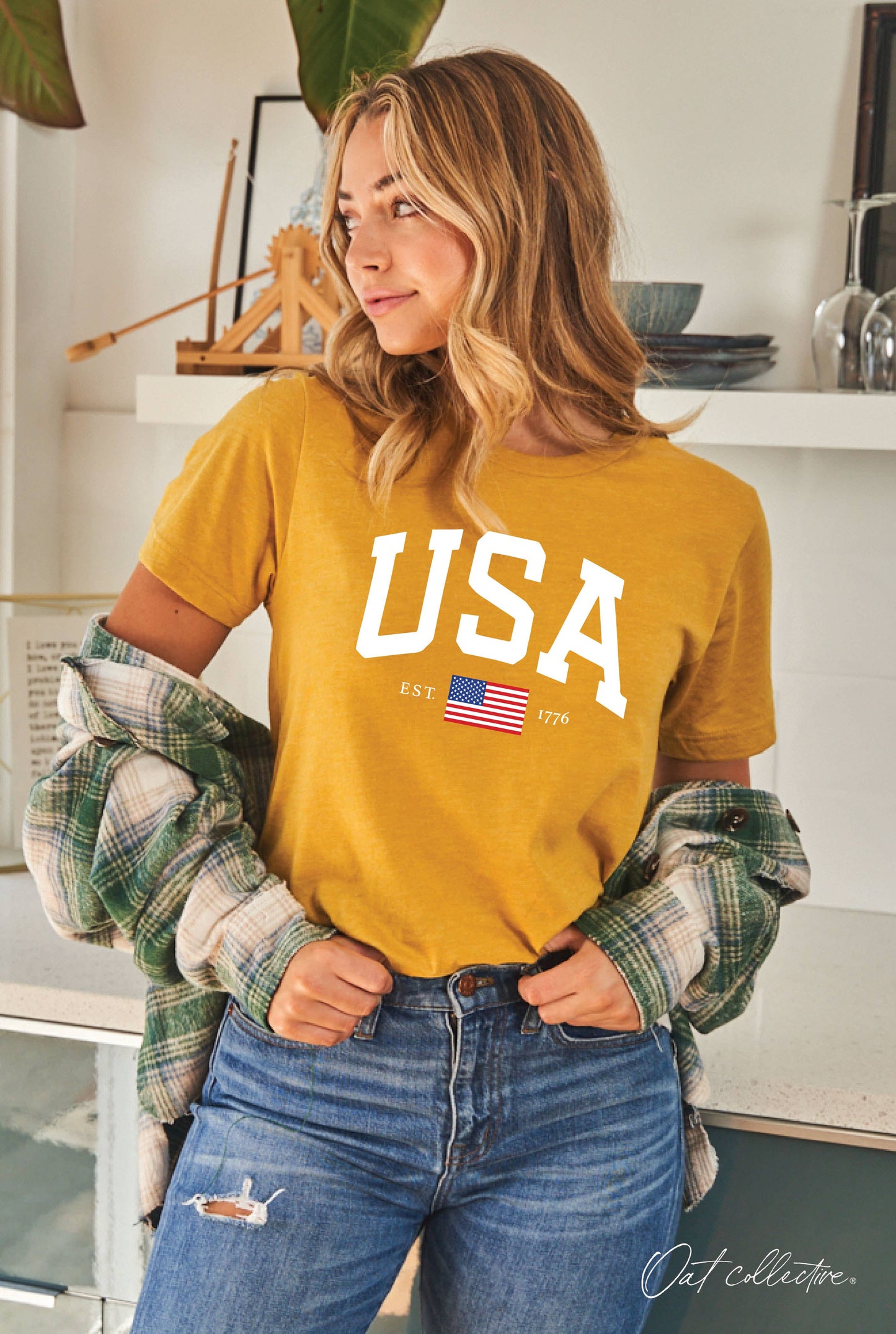 OAT COLLECTIVE - USA EST.1776 Graphic T-shirt
