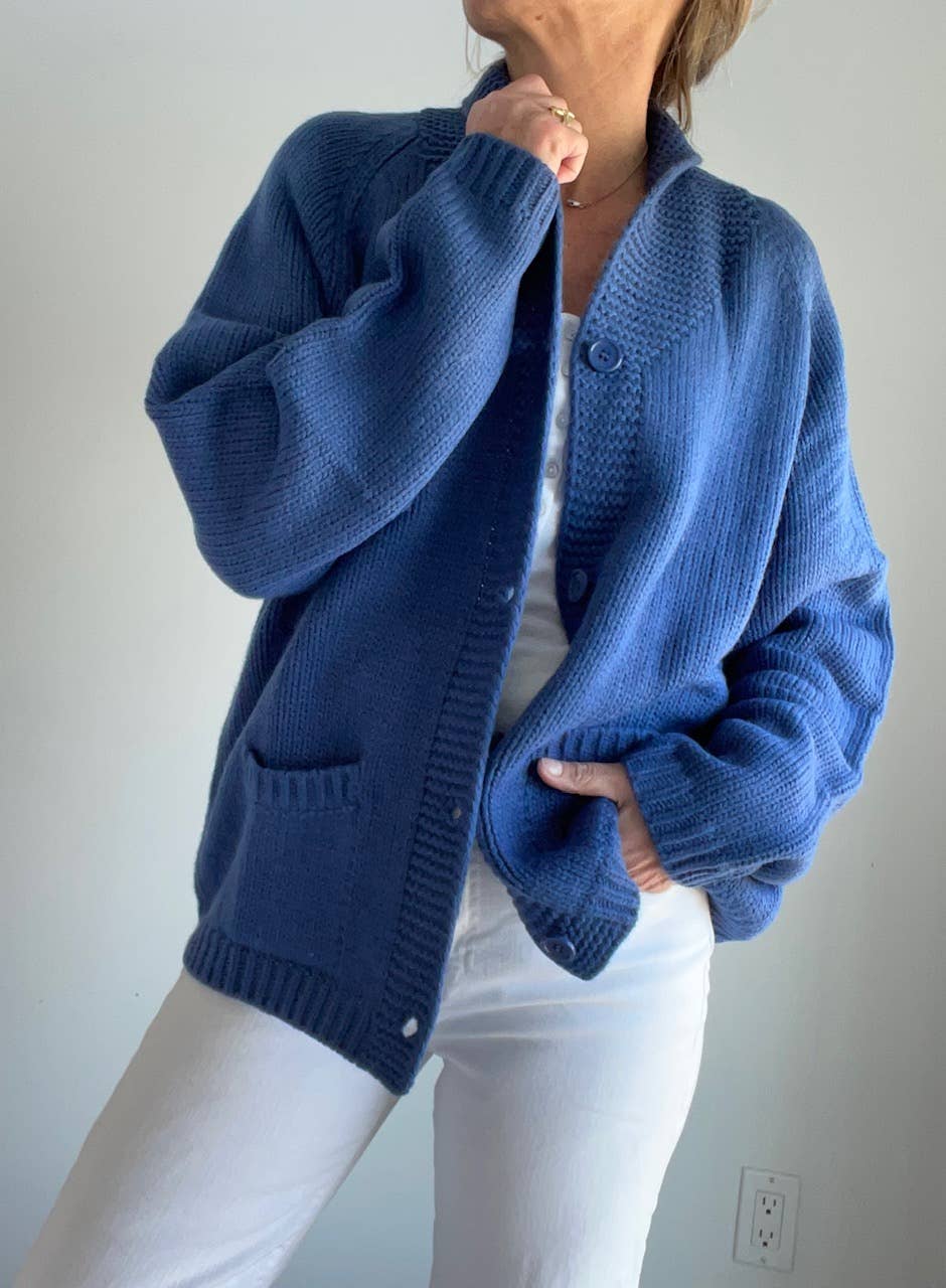 Pink Pineapple - Varsity Chunky Mermaid Cardigan