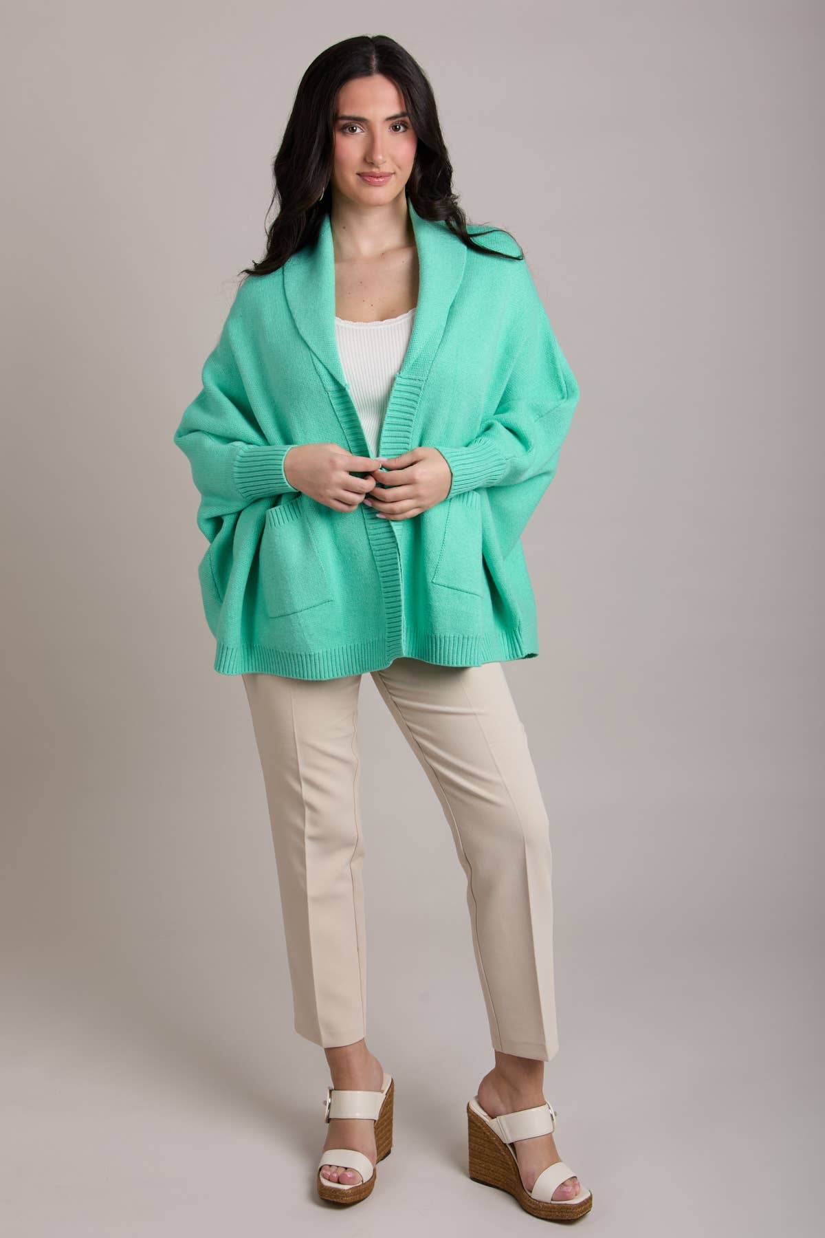 SAACHI - Open Front Oversize Cardigan