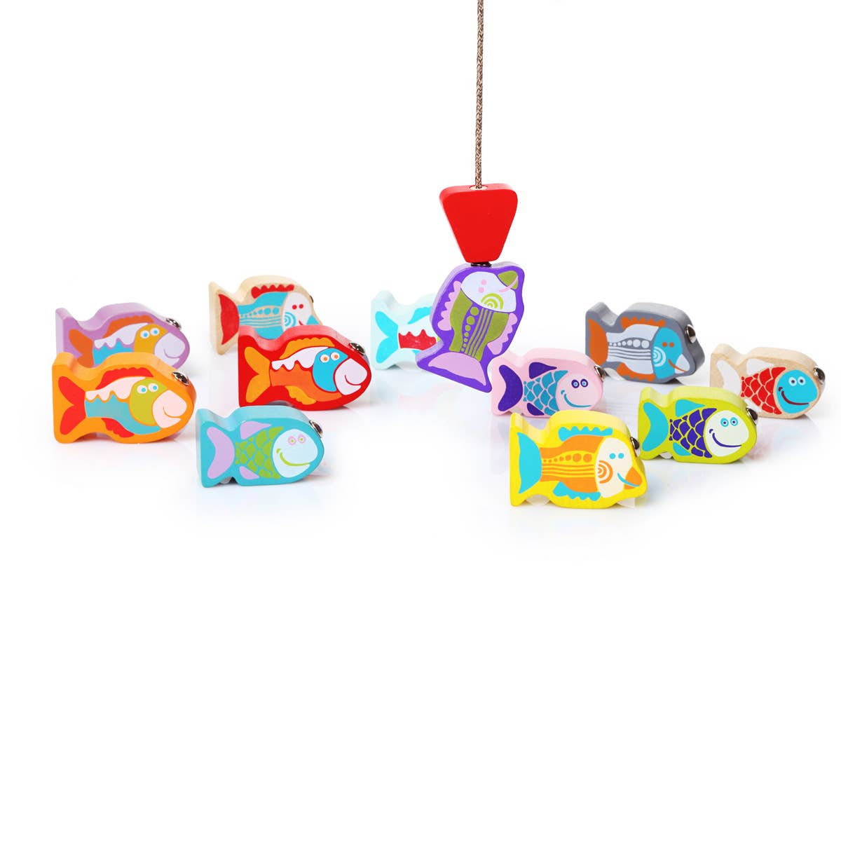 Toysmith - Cubika Wooden Toy Fishing Game
