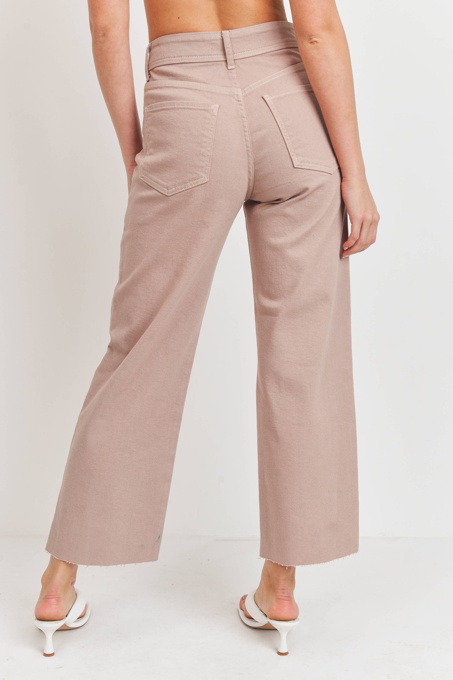 JUST BLACK DENIM - BP353J - CLAY - HR Utility Wide Leg