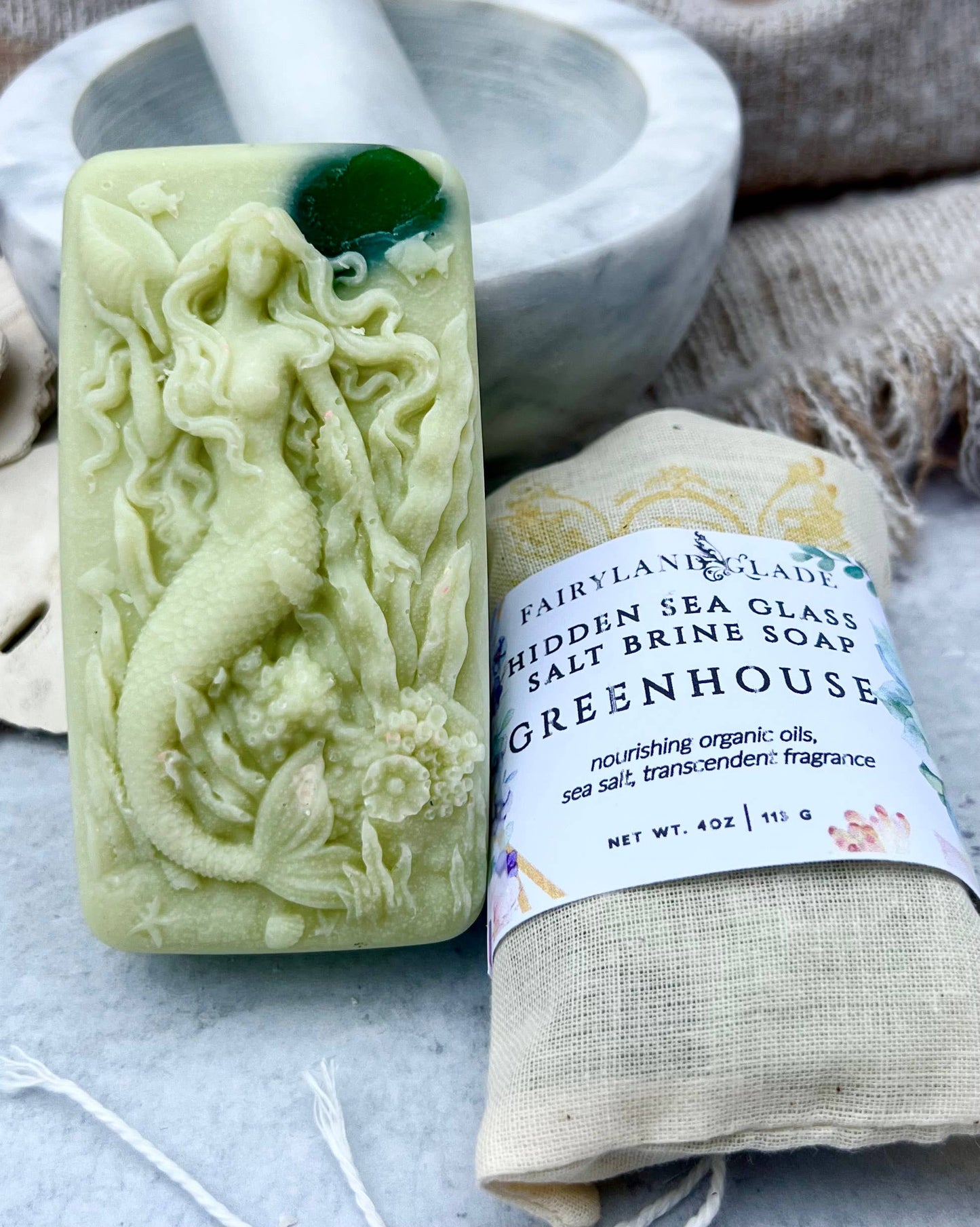 Fairyland Glade - Greenhouse Hidden Sea Glass Sea Salt Soap