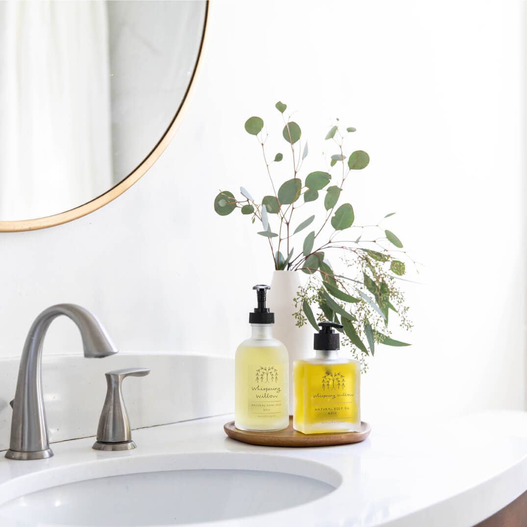 Whispering Willow - Lavender Hand Soap - 8oz Glass Bottle