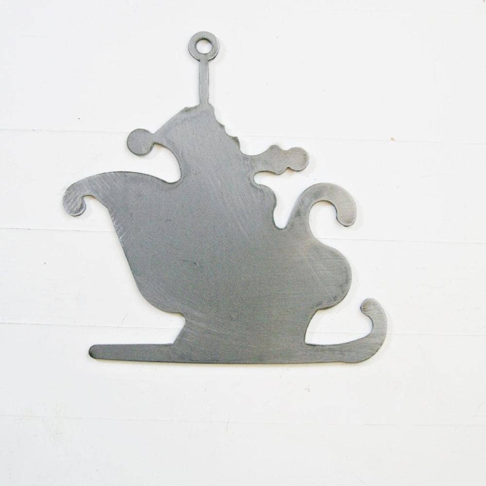 Rusted Orange Craftworks Co. - 4" METAL CHRISTMAS ORNAMENTS