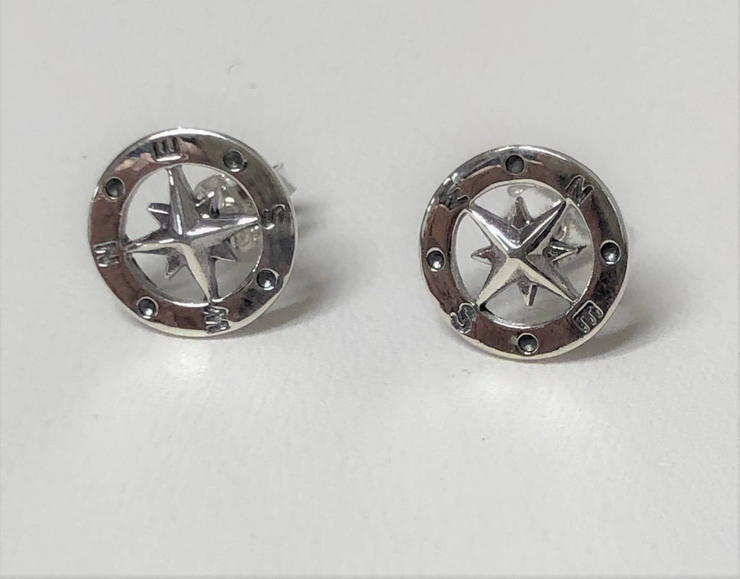 Fishgirl Designs - Compass Earrings