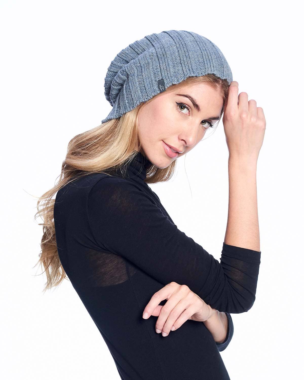 Shupaca Alpaca - Alpaca Beanie - Accordion - Storm