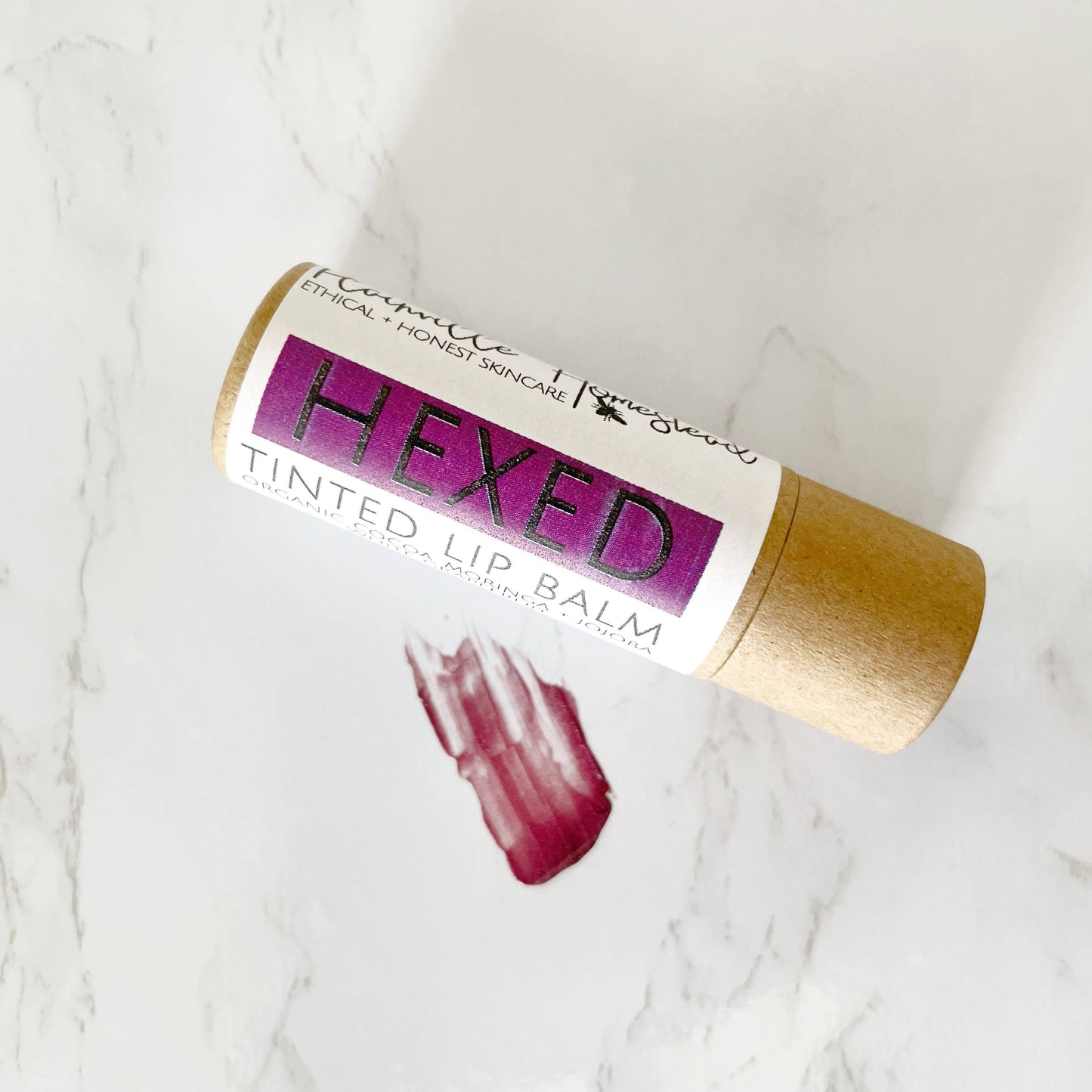 Plainville Homestead - Organic XL Lip Balm - "Hexed" Tinted Lip Balm