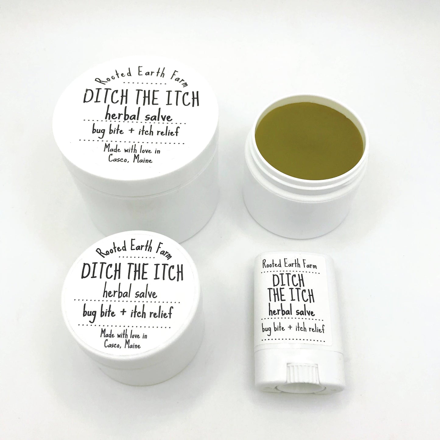Rooted Earth Farm + Apothecary - Ditch the Itch Salve - 3 Size Options