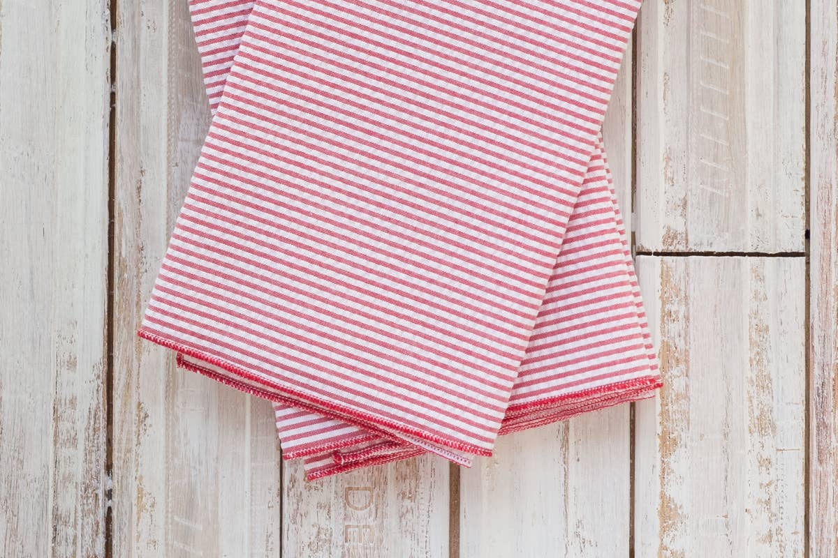 Dot and Army - Seersucker Everyday Napkins, set of four
