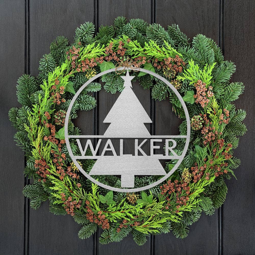 Rusted Orange Craftworks Co. - CHRISTMAS TREE NAME SIGN- 4 STYLES