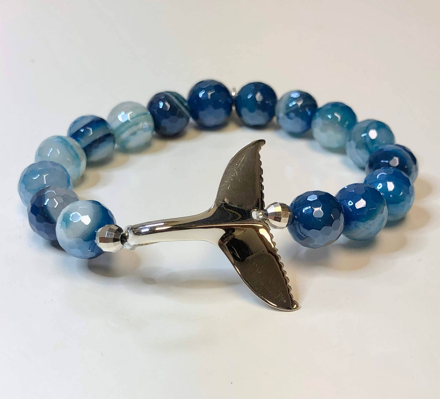 Fishgirl Designs - Whale Tail Gemstone Bracelet