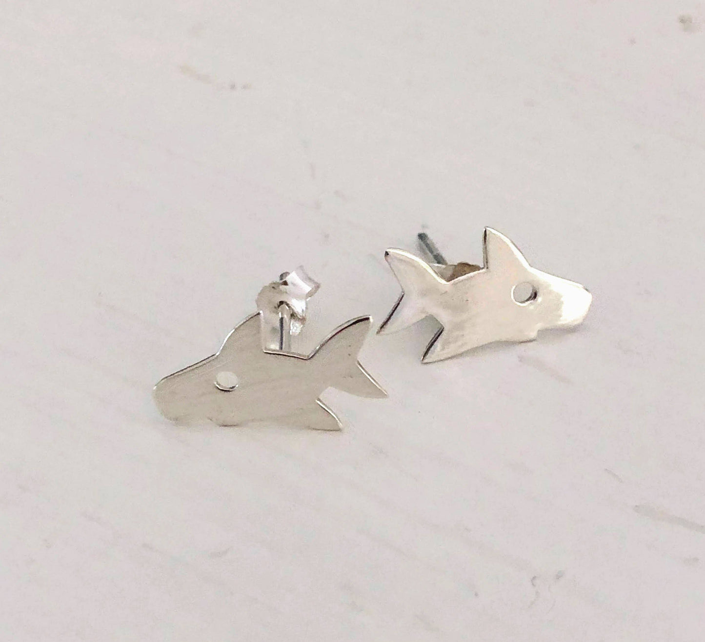 Fishgirl Designs - Flat Shark Earring