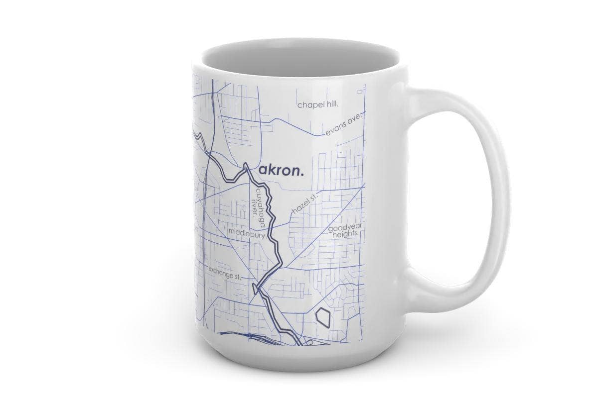 Well Told - Your Town Map 15 oz Ceramic Mug