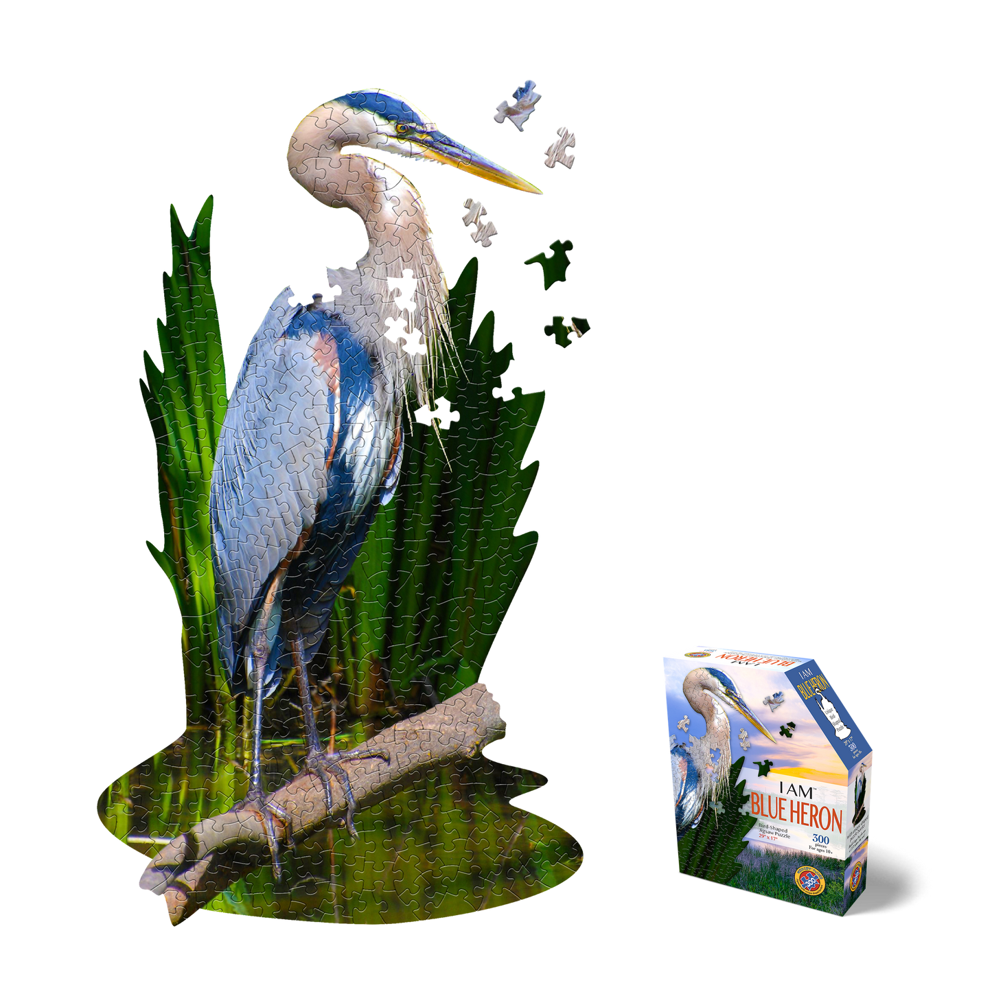 Madd Capp Games & Puzzles - I AM BLUE HERON 300 piece jigsaw puzzle