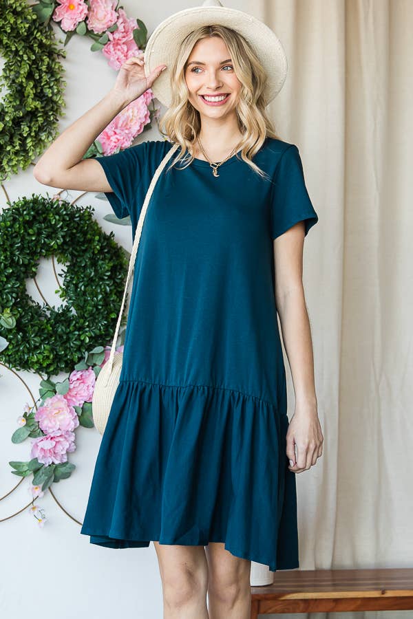 JADE BY JANE - ONE TIER KNEE HIGH DRESS