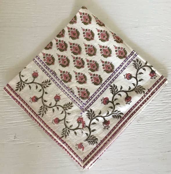 Natural Habitat - Napkins Kiran Green/Pnk