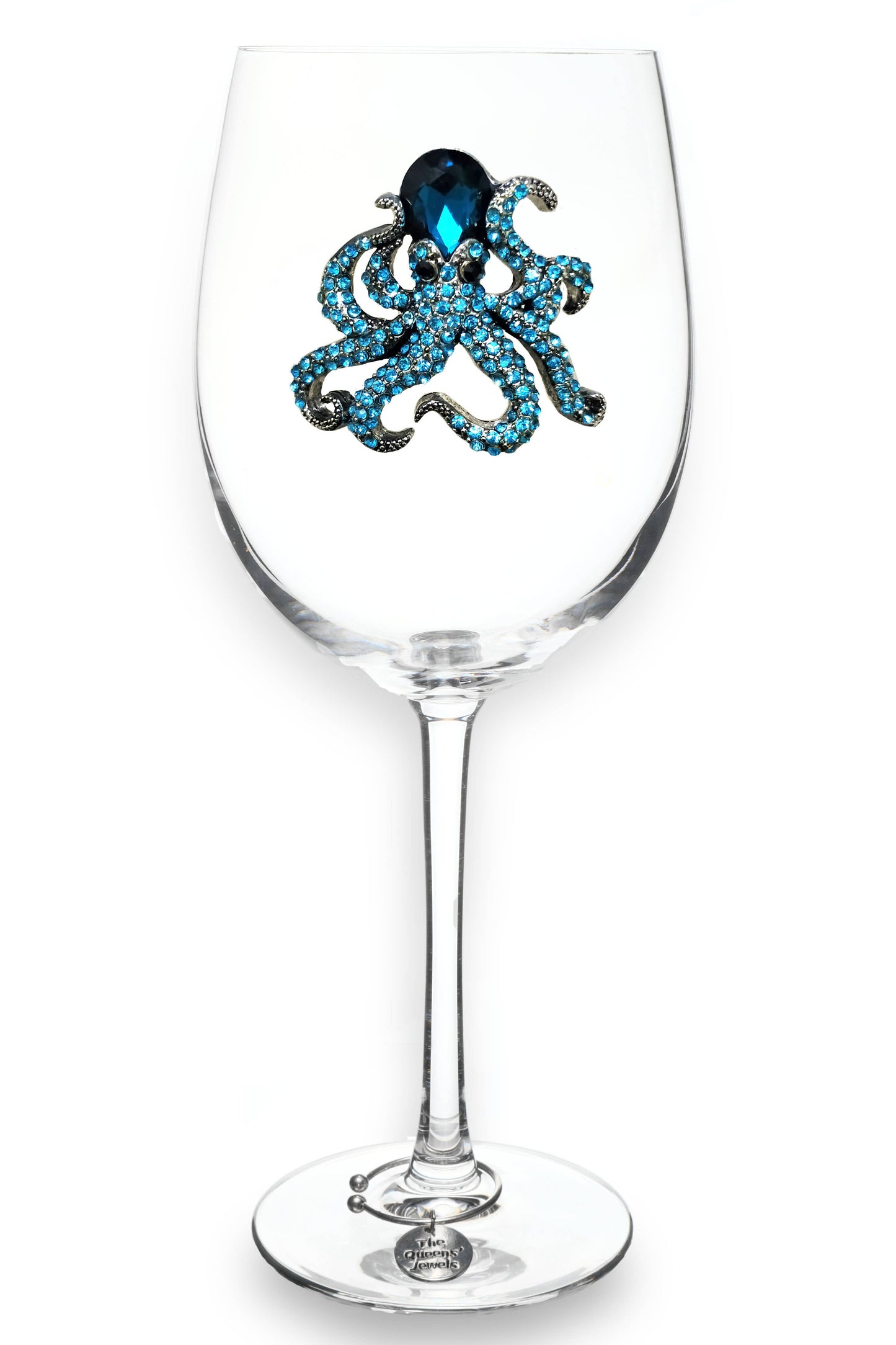 The Queens' Jewels® - Octopus Jeweled Stemmed Wine Glass