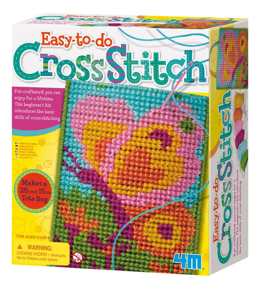 Toysmith - 4M Cross Stitch Kit, Multicolor