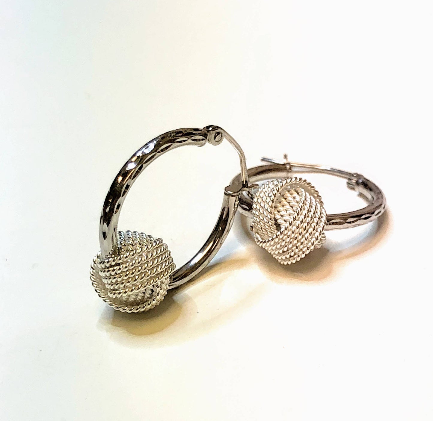Fishgirl Designs - Knot Hoop Earrings