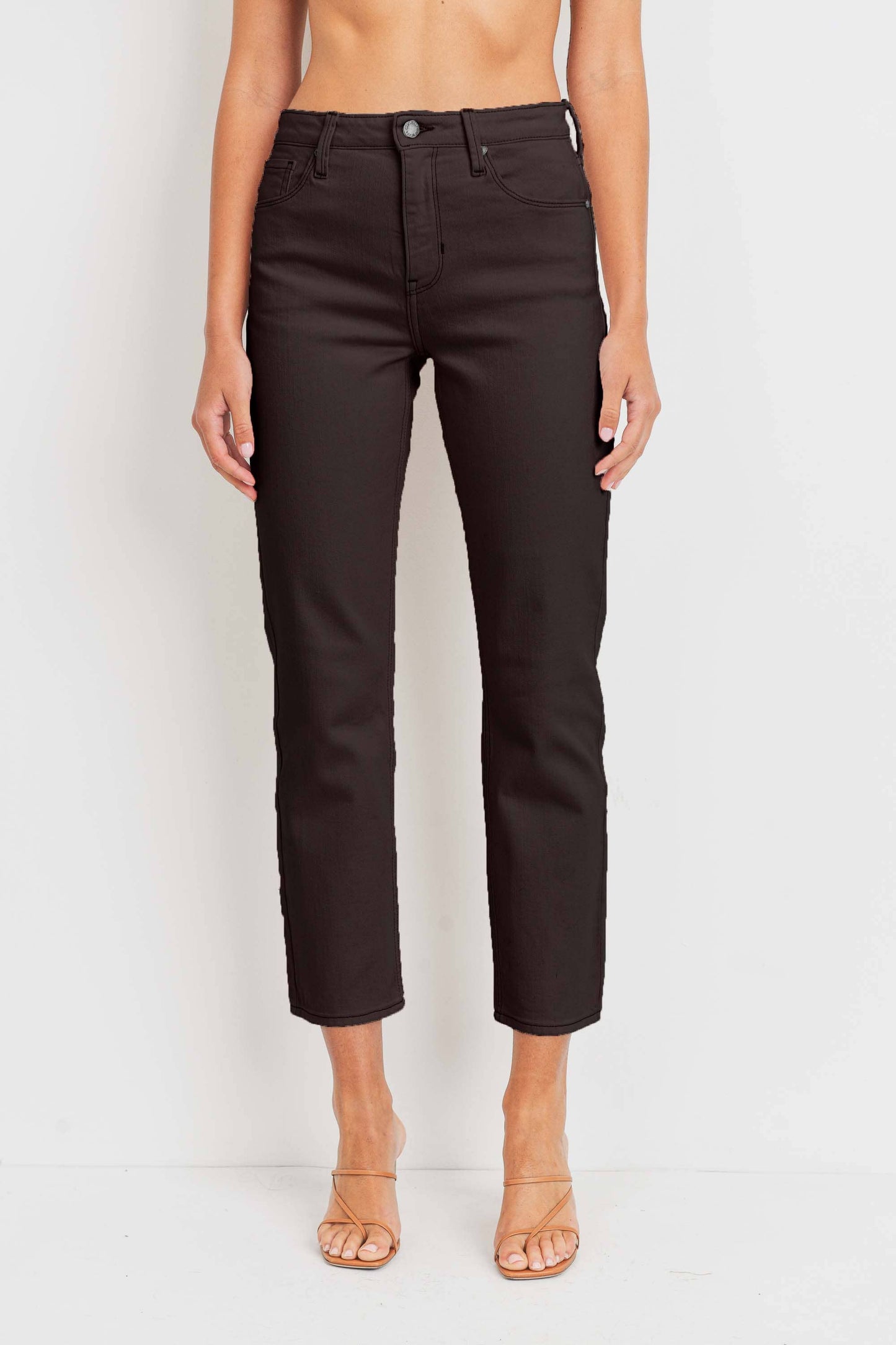 JUST BLACK DENIM - BP396J-A - FRENCH ROAST - Cigarette Jean