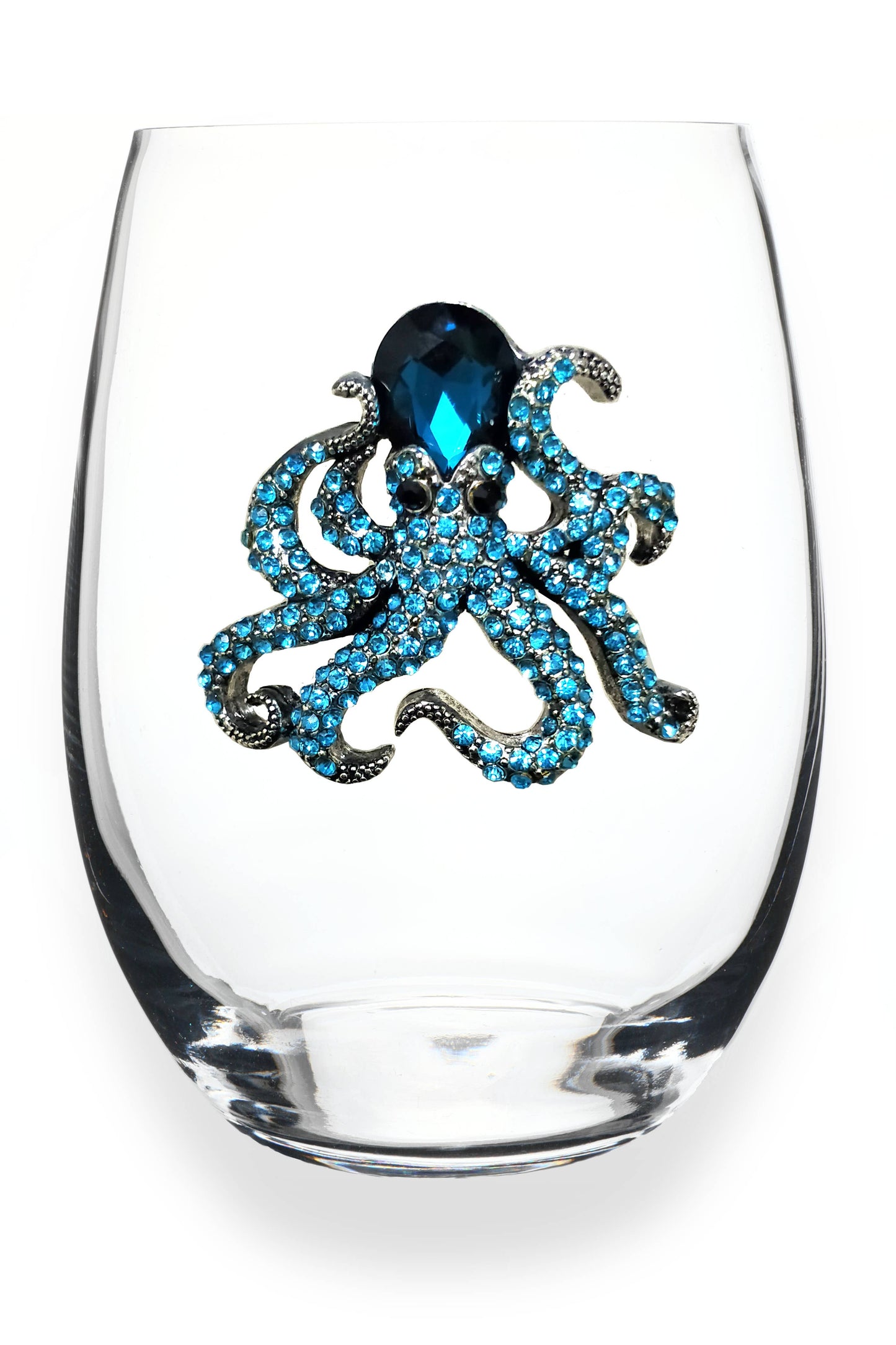 The Queens' Jewels® - Octopus Jeweled Stemless Wine Glass