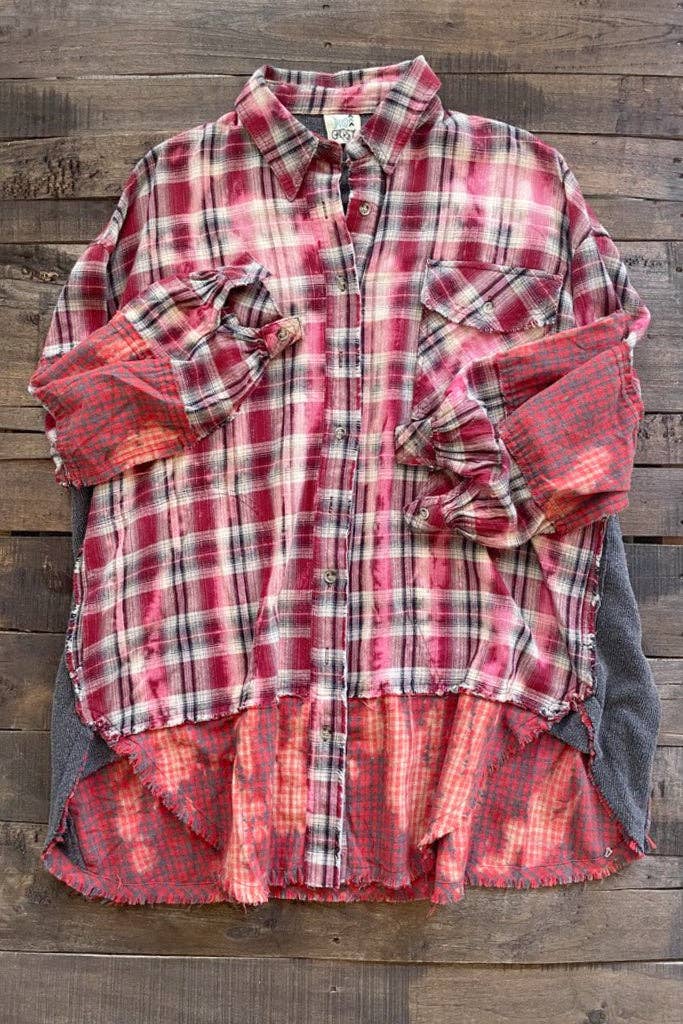 Jaded Gypsy - Moonlight Rising Flannel - Red