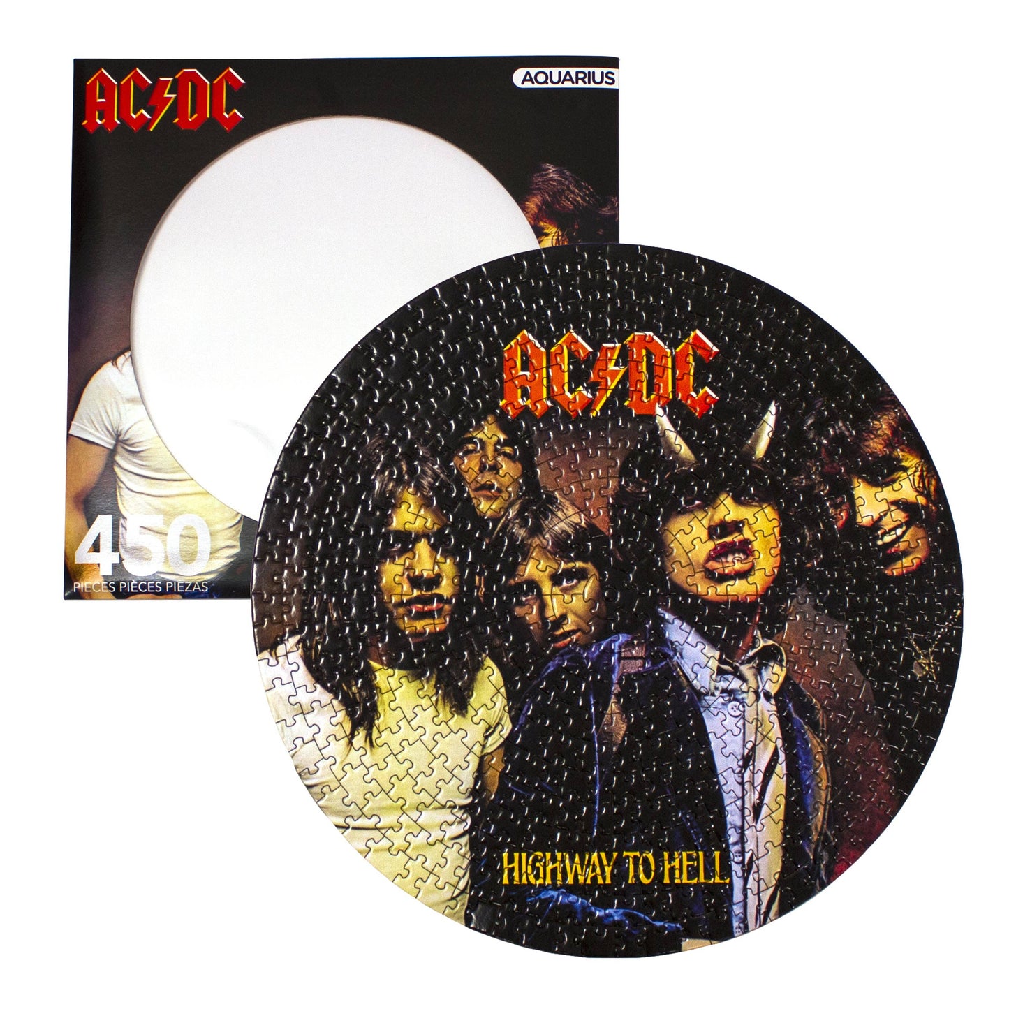 AQUARIUS, GAMAGO, ICUP, & ROCK SAWS by NMR Brands - AC/DC Highway To Hell 450 Piece Picture Disc Jigsaw Puzzle