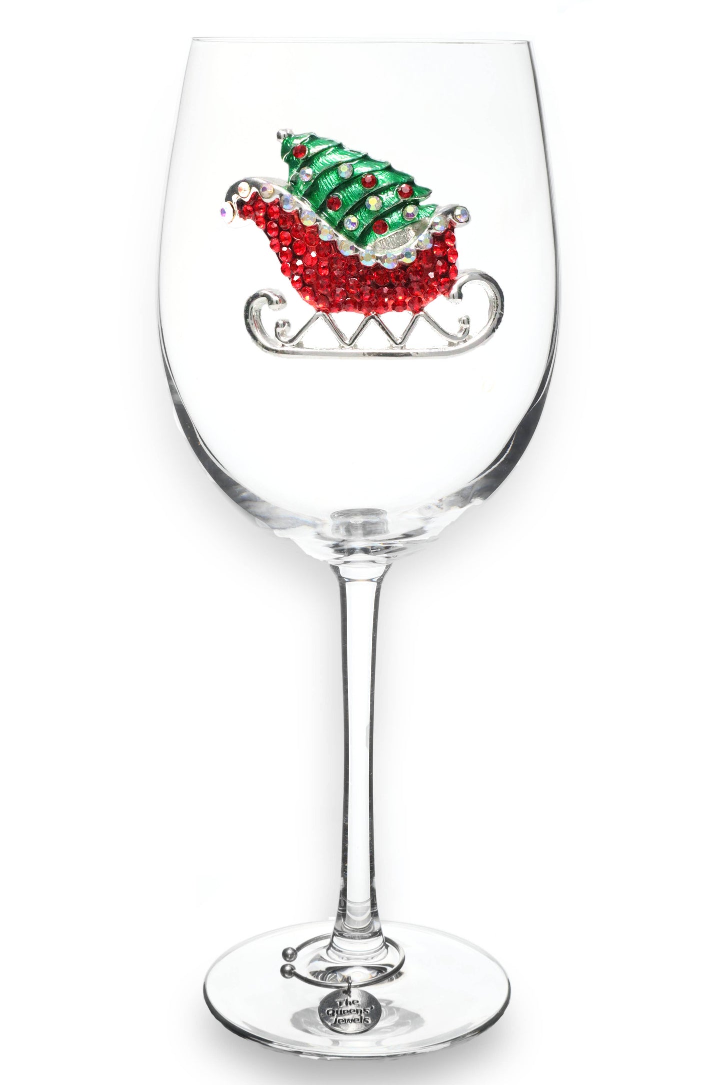 The Queens' Jewels® - Christmas Sleigh Stemmed Wine Glass