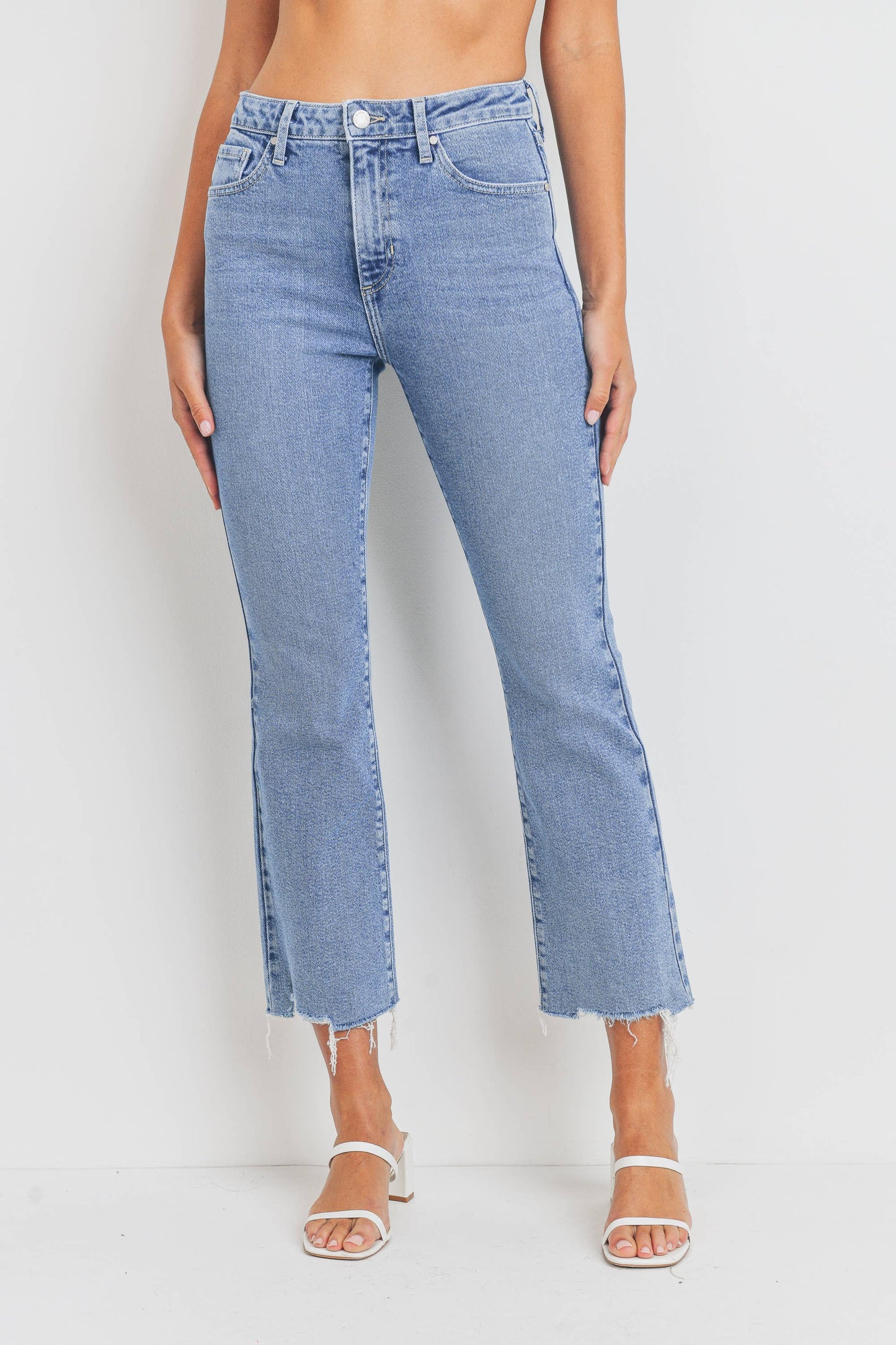 JUST BLACK DENIM - BP420J - LT - Vintage Cropped Flare