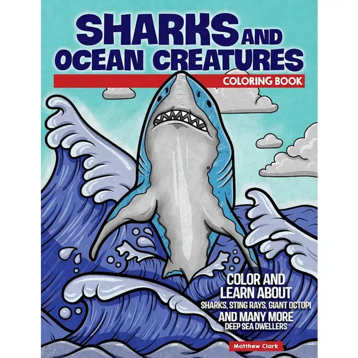 Wellspring - Coloring Book - Sharks and Ocean Creatures