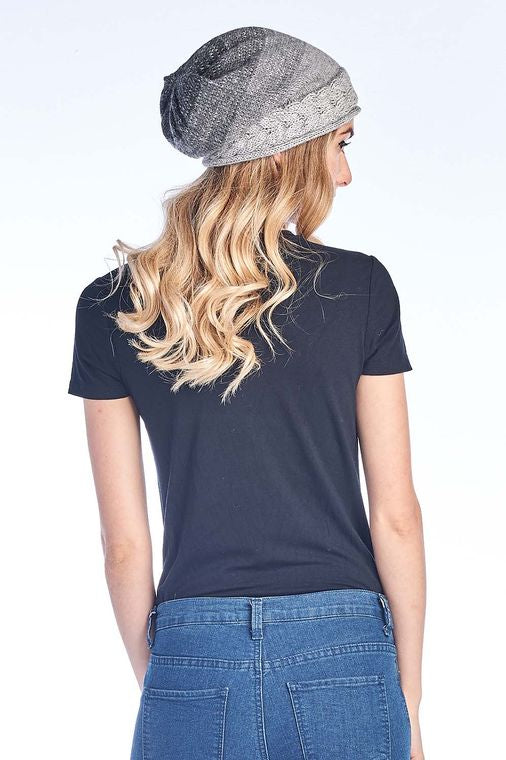 Alpaca Beanie Hat - Fade - Charcoal
