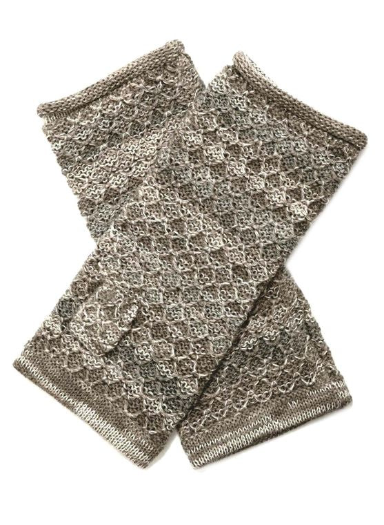 Alpaca Gloves - Printed - Ivory