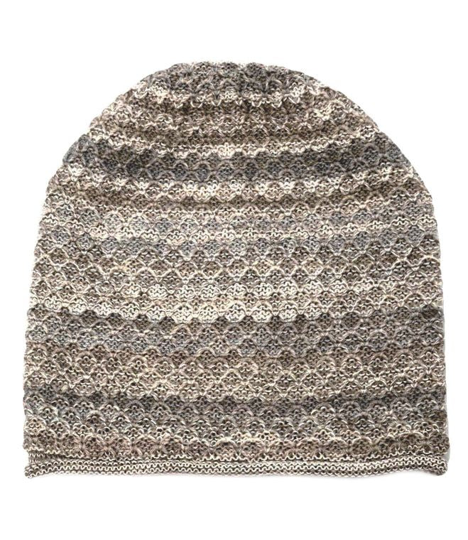 Alpaca Beanie - Printed - Ivory